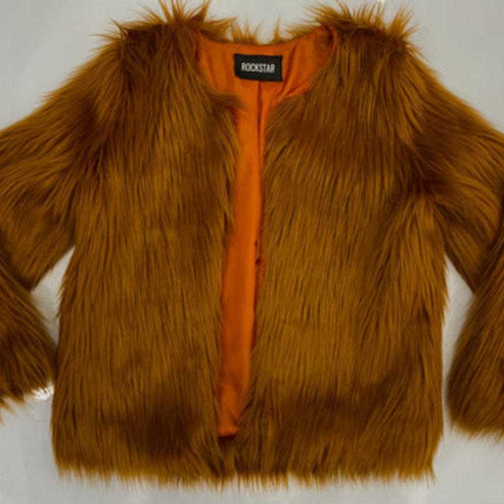 TAN FURRY COAT